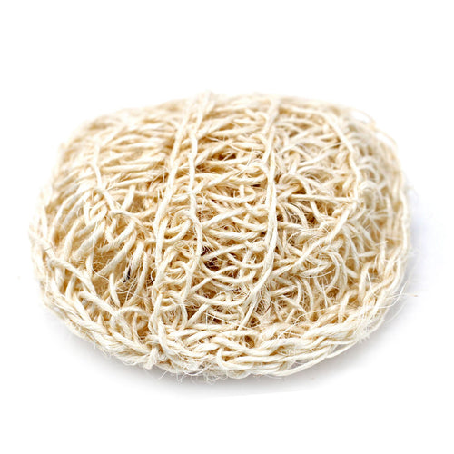 Éponge Exfoliante en Sisal - Coussin Rond Doux