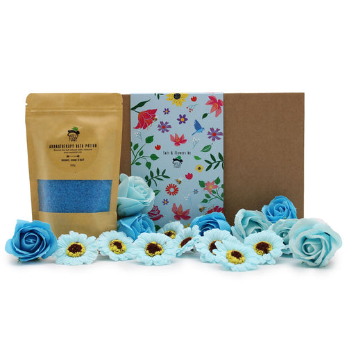 Coffret Bain Sels & Fleurs séchées - Total Unwind