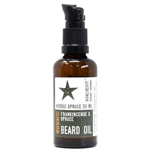 Huile à Barbe Naturelle 50ml – Épicéa Nordique