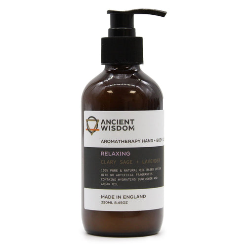 Lotion Mains et Corps Naturelle 250ml – Sauge Sclarée & Lavande