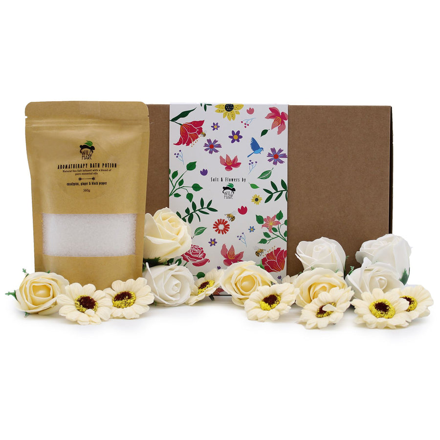 Coffret Sel de Bain & Fleurs – Rhume & Grippe
