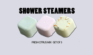 Galets de Douche Aromathérapie – Agrumes Frais (Lot de 3)
