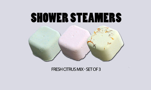 Galets de Douche Aromathérapie – Agrumes Frais (Lot de 3)