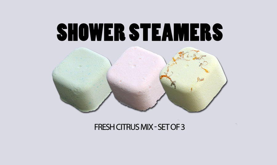 Galets de Douche Aromathérapie – Agrumes Frais (Lot de 3)