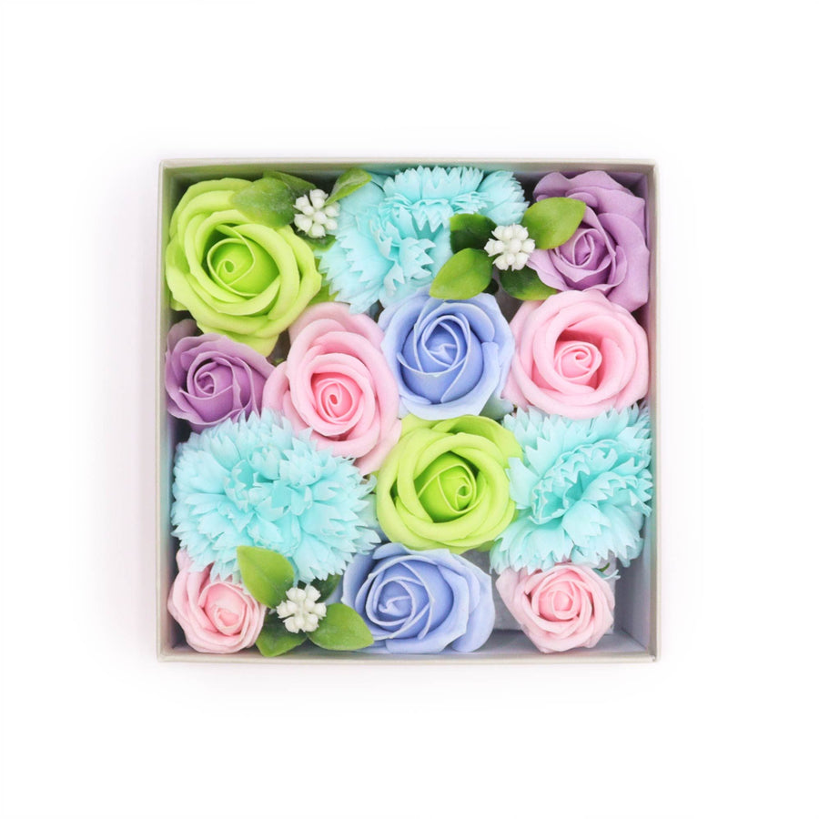 Coffret Fleurs de Savon Naissance - Thème Bleu