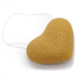 Éponge Konjac Visage Cœur – Pêche