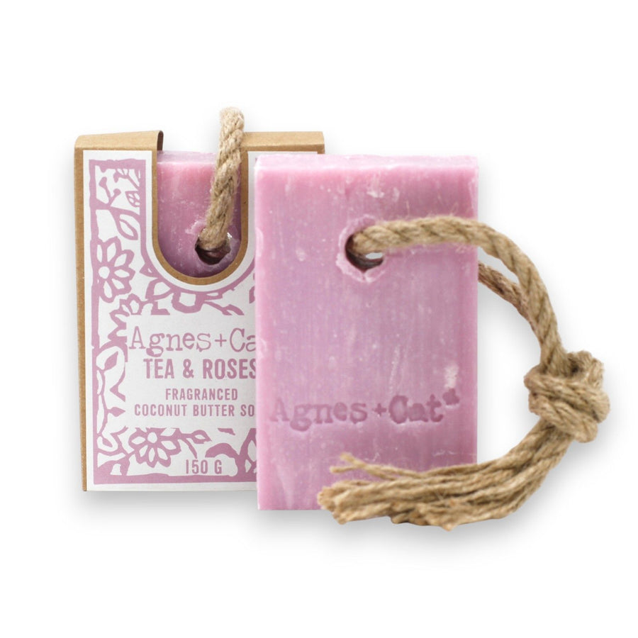 Savon sur Corde – Thé et Roses