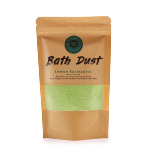 Poudre de Bain Effervescente Artisanale 200g – Citron Eucalyptus