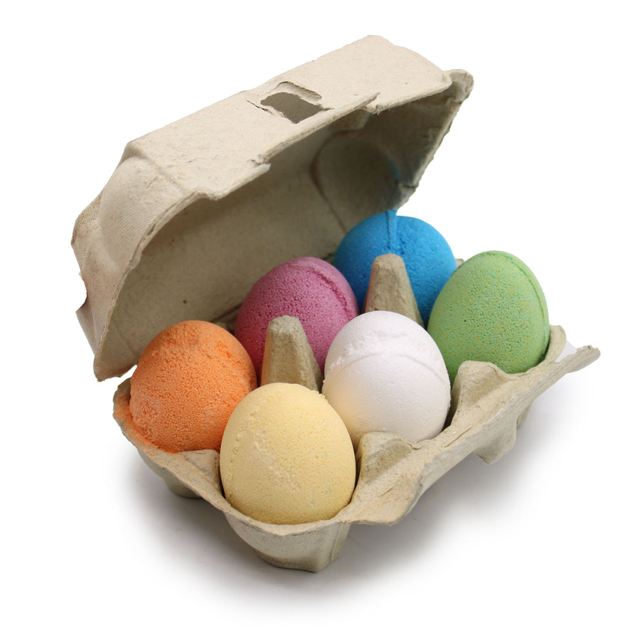 Œufs de Bain Moussants – Plateau Assortiment de 6