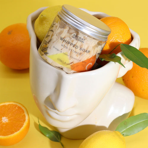 Savon Fouetté Vitamine C – Agrumes Orange & Citron