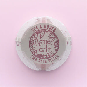 Bombe de Bain Artisanale – Thé et Roses