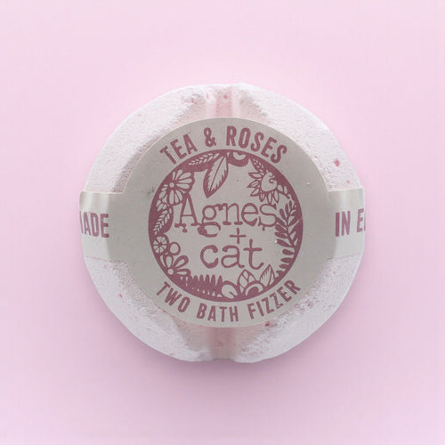 Bombe de Bain Artisanale – Thé et Roses