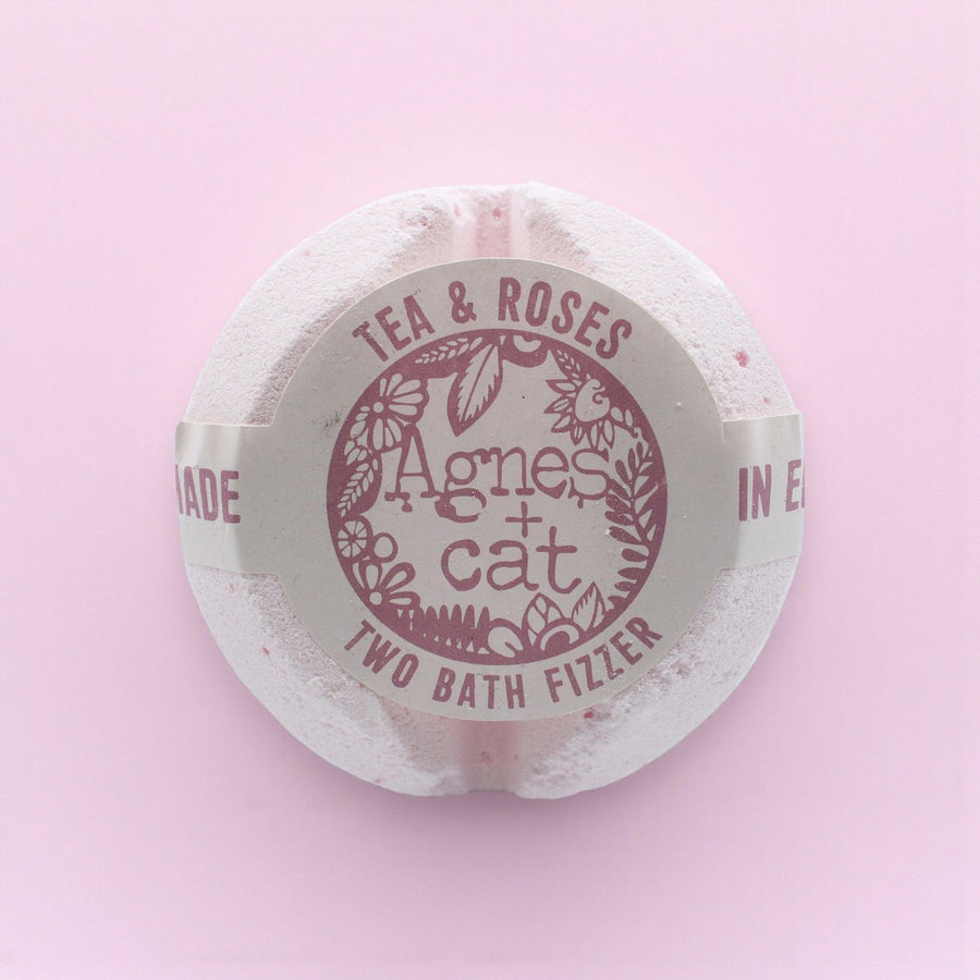 Bombe de Bain Artisanale – Thé et Roses