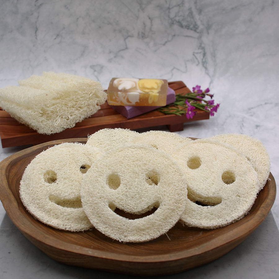 Éponge Loofah Naturelle Smiley