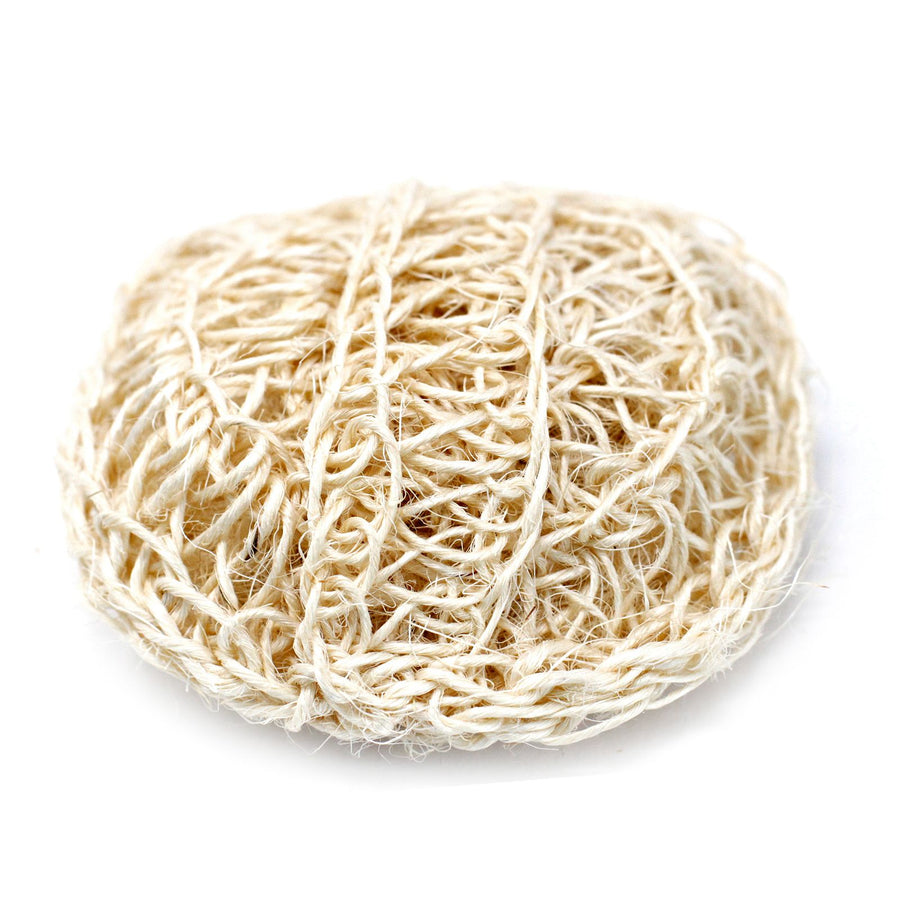 Éponge Exfoliante en Sisal - Coussin Rond Doux