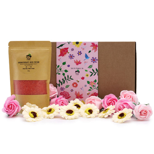 Coffret Sel de Bain & Fleurs - Passion