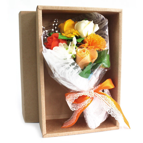 Bouquet de Savon en Coffret – Orange