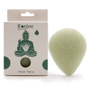 Éponge Konjac Forme Larme – Aloe Vera