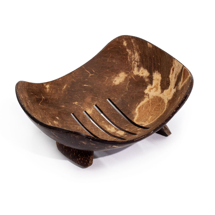 Porte-Savon en Coco Naturel – Ovale 11 cm