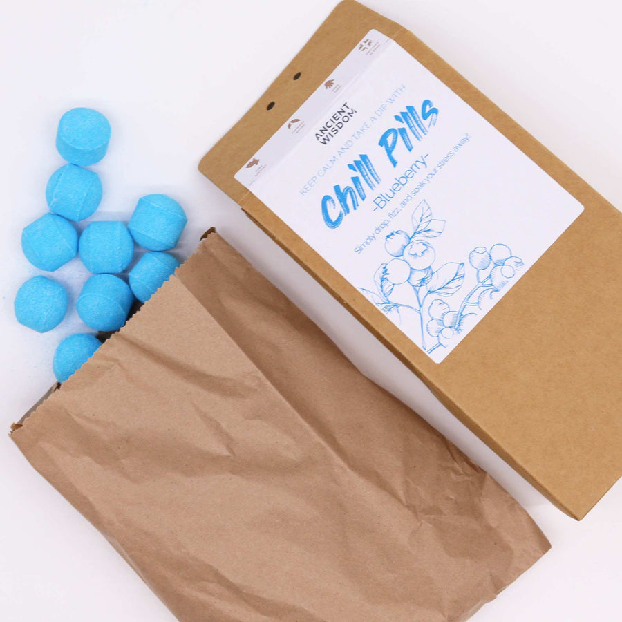 Coffret Bombes de Bain Myrtille 350g
