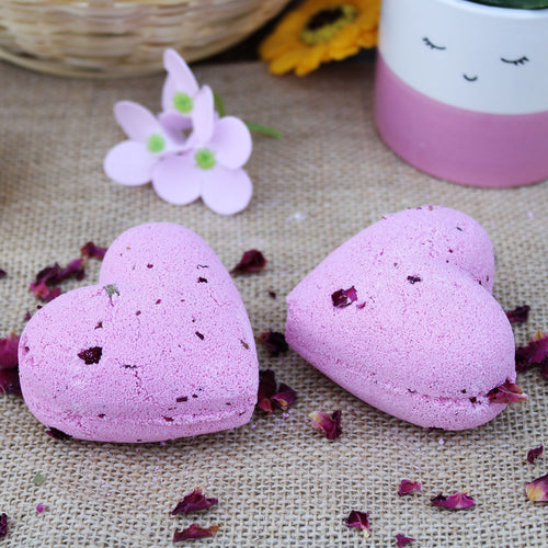 Bombe de Bain Cœur 70g – Ylang-Ylang & Rose