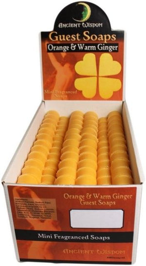 Savons d'Accueil Cœur 10 pièces – Orange & Gingembre Chaud