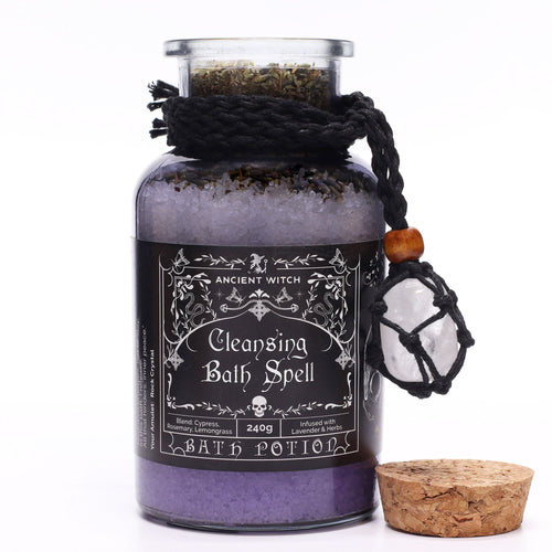 Rituel de Bain Sorcière & Amulette Cristal de Roche – Purification
