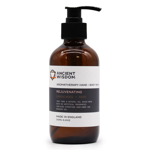 Gel Douche Mains et Corps Bois de Santal & Rose 250 ml