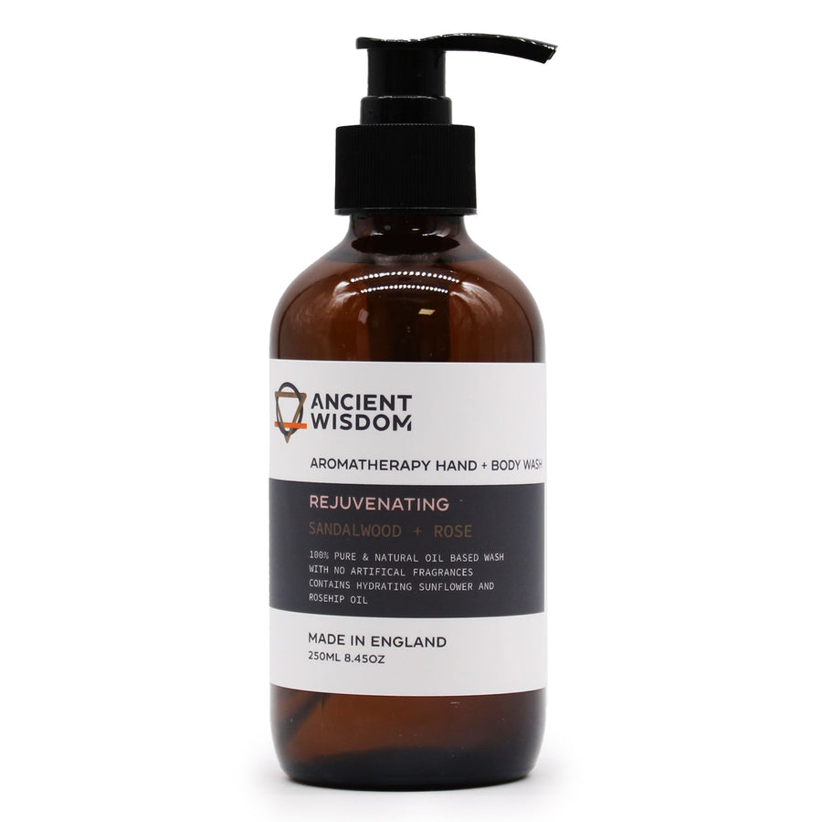 Gel Douche Mains et Corps Bois de Santal & Rose 250 ml