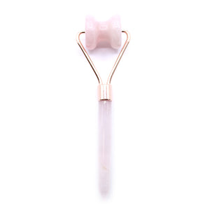 Rouleau de Massage Visage en Quartz Rose
