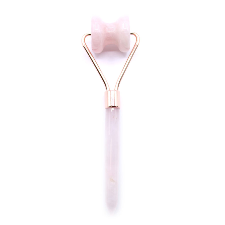 Rouleau de Massage Visage en Quartz Rose