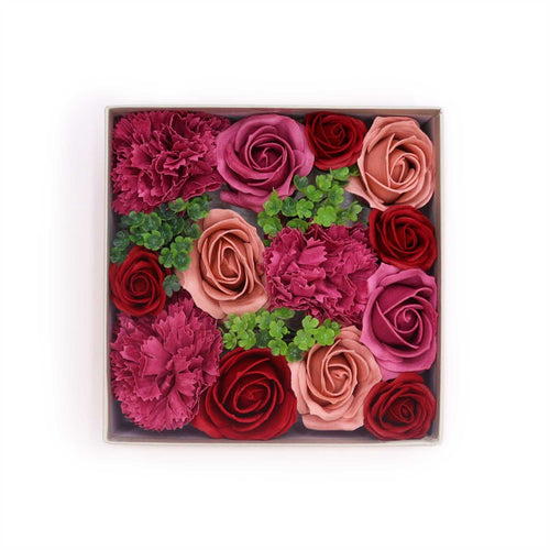 Coffret Carré Vintage Roses – Boîte Cadeau
