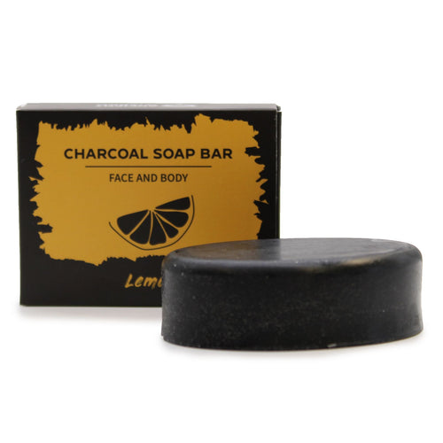 Savon au Charbon 85g – Citron