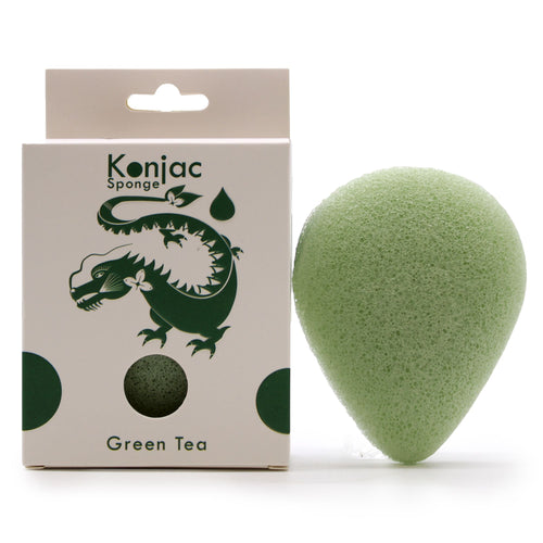 Éponge Konjac Goutte – Thé Vert
