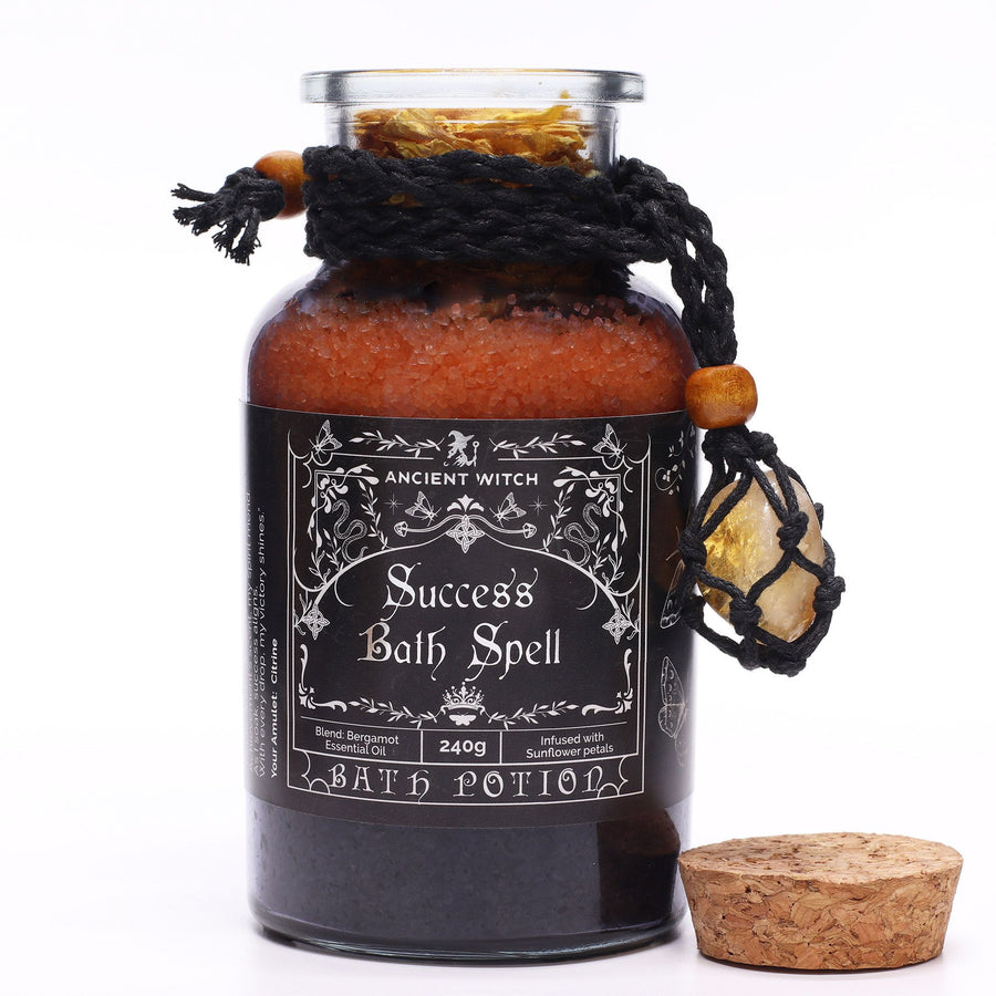 Potion de Bain Sels d'Epsom & Amulette Citrine - Succès