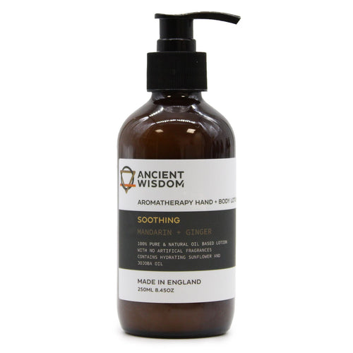 Lotion Mains et Corps Aromathérapie 250ml – Mandarine & Gingembre