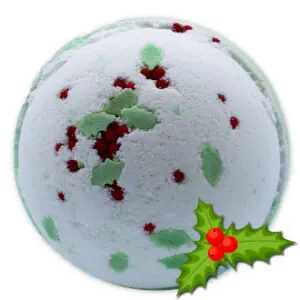 Bombe de Bain de Noël - Houx, baies & gui
