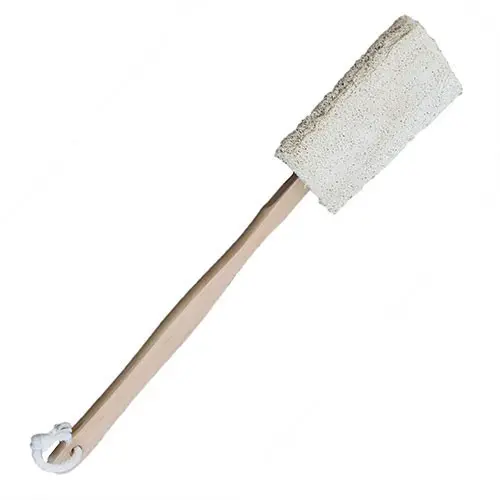 Brosse pour corps loofah à long manche