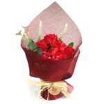 Bouquet de fleurs de savon - Rouge
