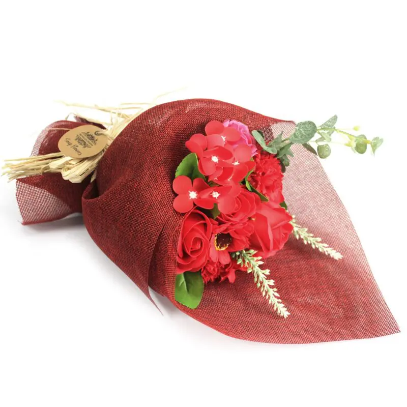 Bouquet de fleurs de savon - Rouge – Image 2