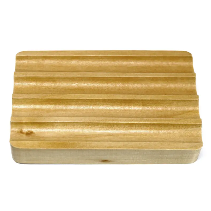 Porte-savon en bois Hemu - ondulé – Image 2