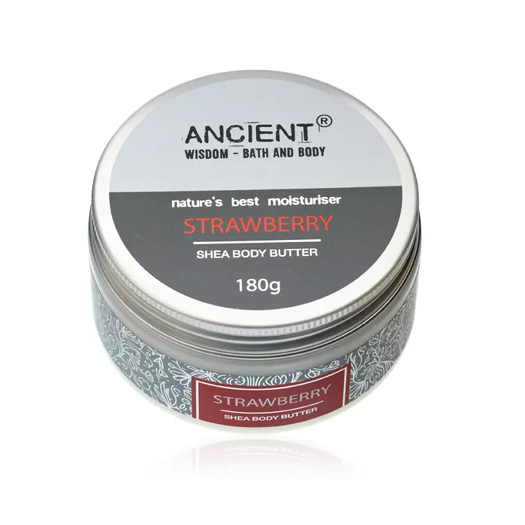 Beurre corporel au Karité 180g - Fraise – Image 2