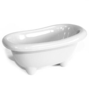 Mini Baignoire Décorative Porte Savon Blanc