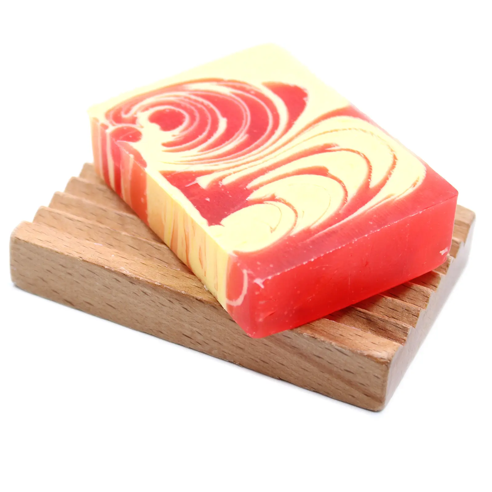 Savon artisanal Fraise en Tranche (100g) – Image 2
