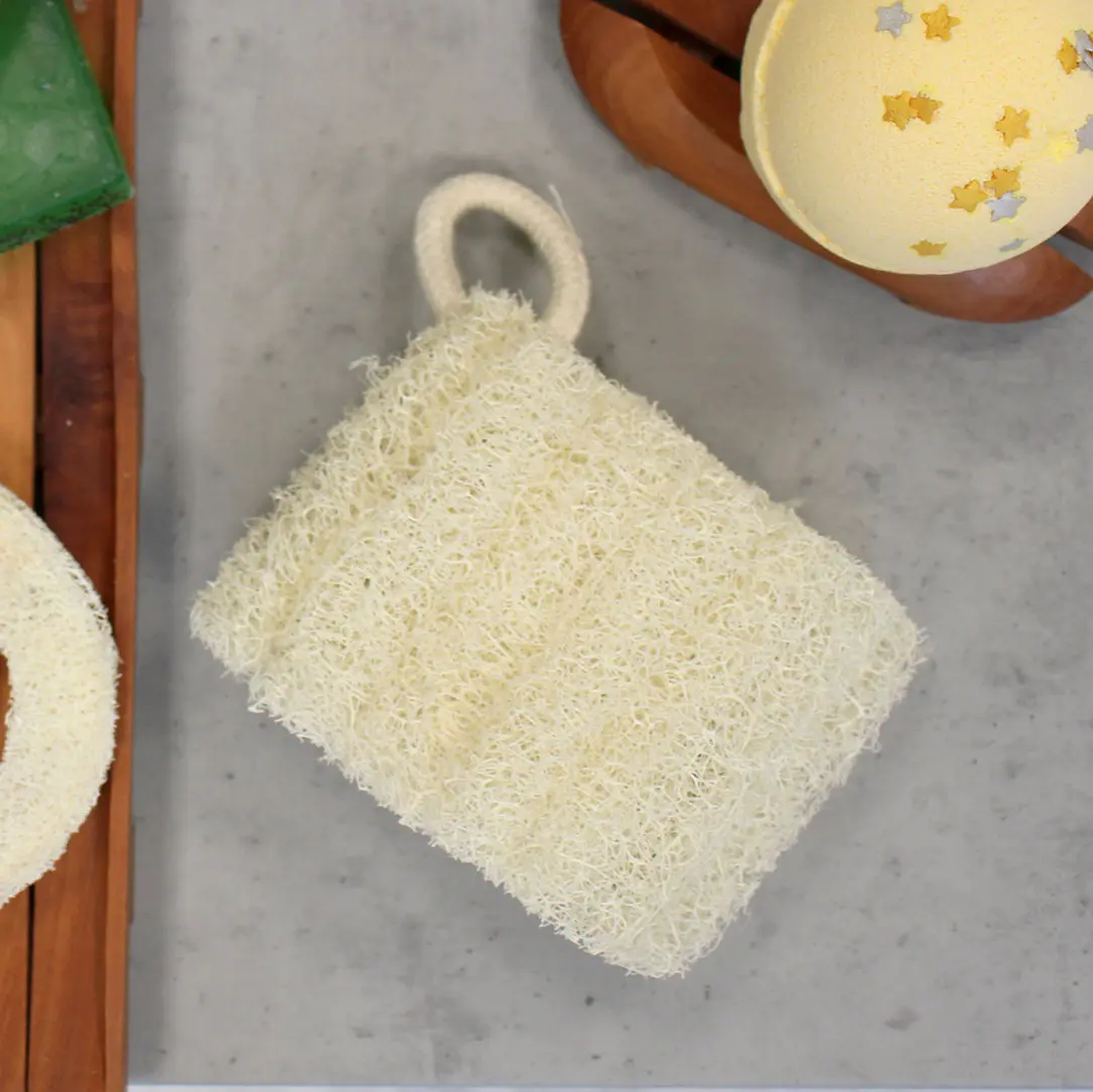 Loofah avec ficelle en coton - 8-12cm – Image 4