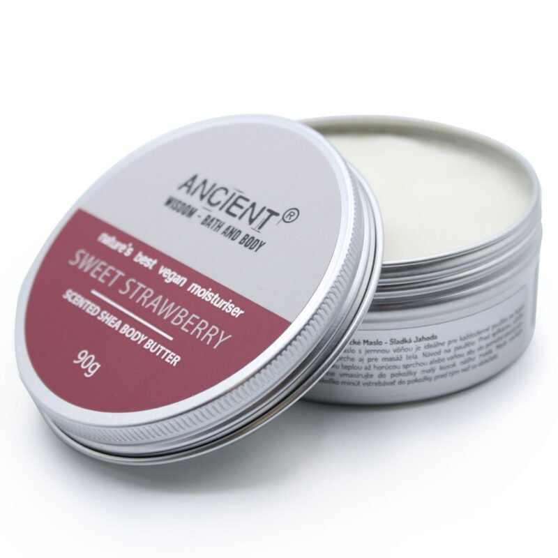 Beurre de Karité pour le corps - Fraise (90g) – Image 3