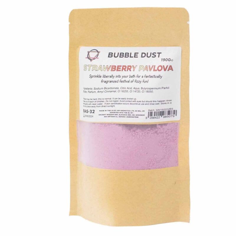 Poudre de bain Pavlova aux fraises 200g