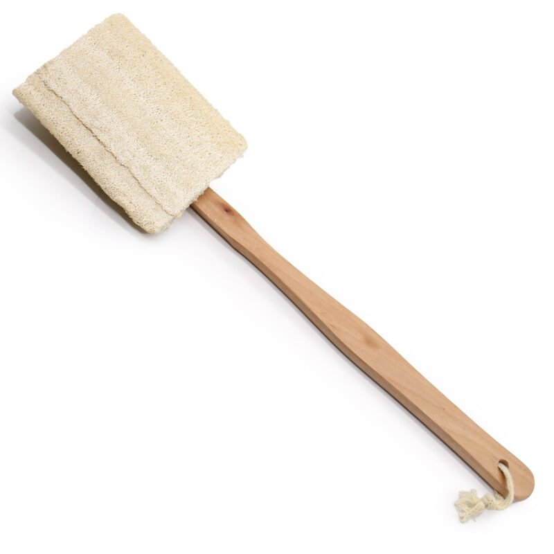 Brosse pour corps loofah à long manche – Image 2