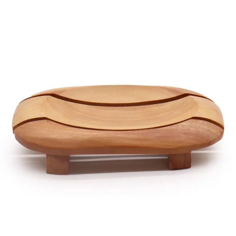 Porte-savon classique en acajou - ovale en rectangle – Image 2