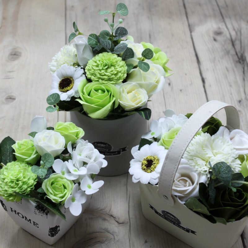 Petit Panier Bouquet - Vert Pastal – Image 3
